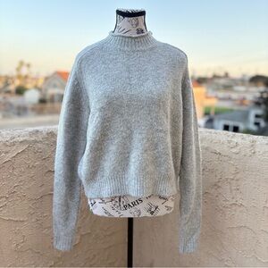Totokaelo Archive gray acrylic blend mock neck sweater size XS extra small